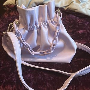 Purple handbag
